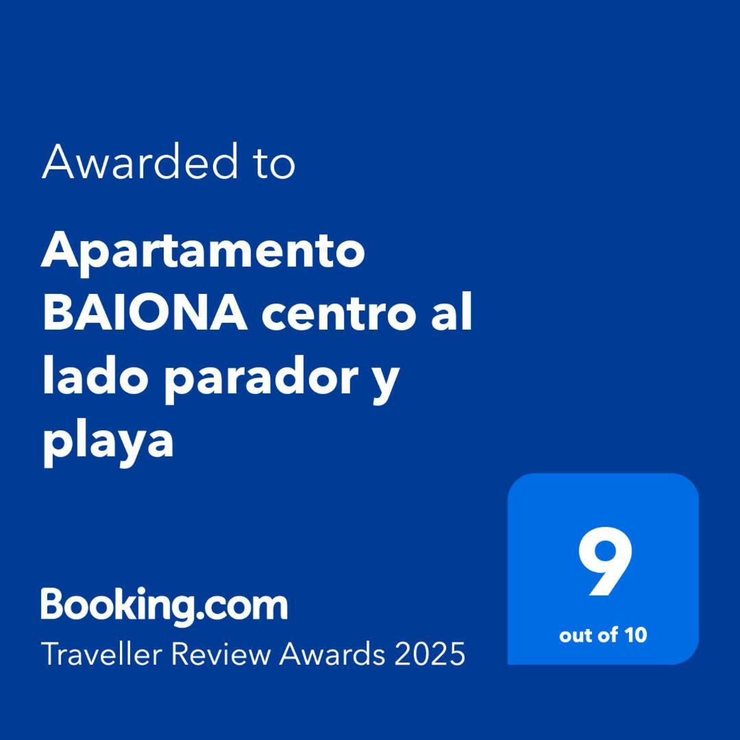 Apartamento Baiona Centro Al Lado Parador Y Playa Exterior foto